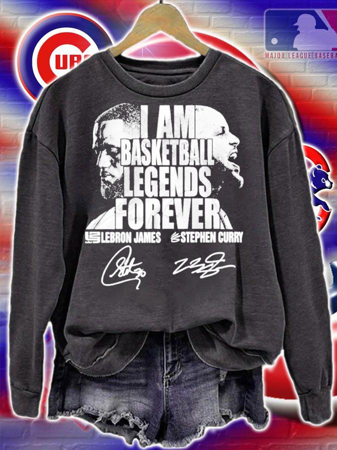 I Am Basketball Legends Forever Lebron James And Stephen Curry Signatures Shirt t-shirt