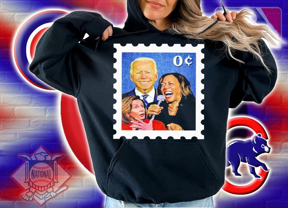 Joe Biden Harris Pelosi Zero Cents Stamp Shirt t-shirt