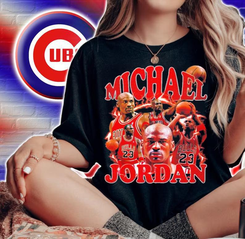 Michael Jordan Vintage Inspired 90's Rap T-Shirt t-shirt woman shirt