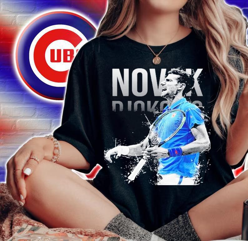 Novak Djokovic Serbian Tennis Player T-Shirt t-shirt woman shirt
