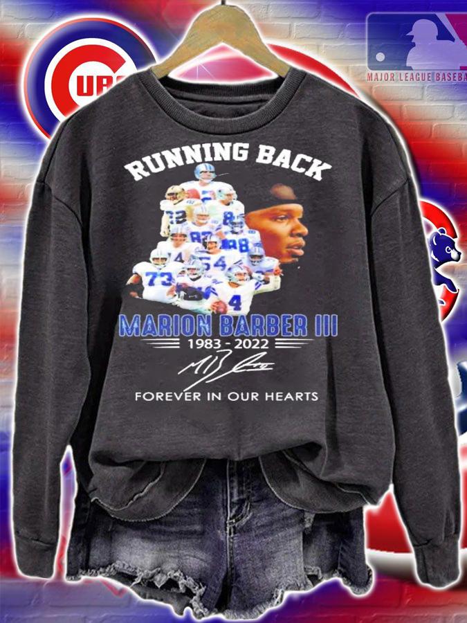 Running Back Marion Barber III 1983-2022 Signatures Forever In Our Hearts T-Shirt t-shirt