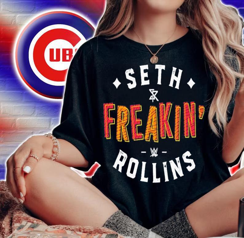 Seth Rollins Seth Freakin Rollins Text shirt t-shirt woman shirt