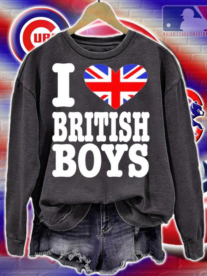 Tarayummy I Love British Boys T-Shirt t-shirt sweatshirt