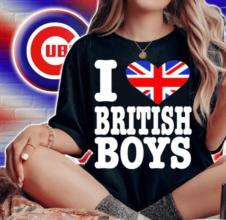 Tarayummy I Love British Boys T-Shirt t-shirt woman shirt