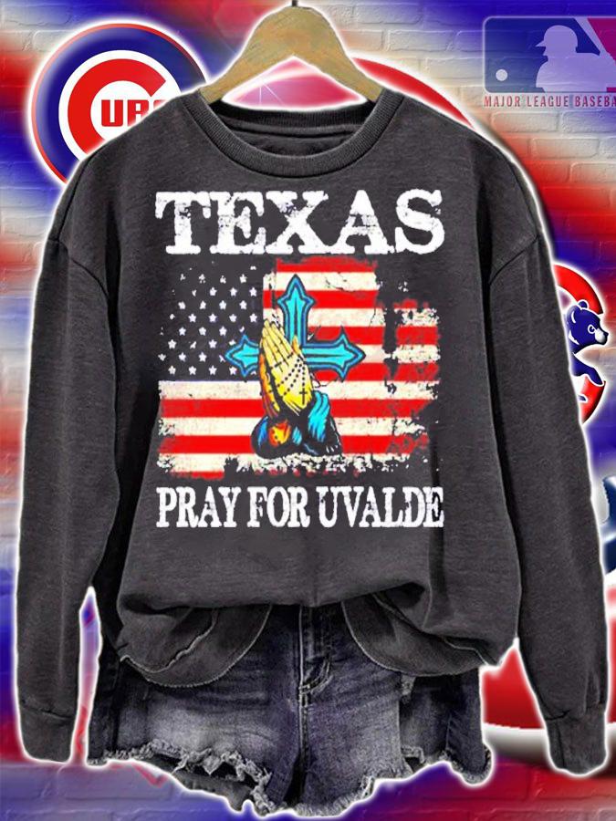 Texas Pray For Uvalde American Flag shirt t-shirt