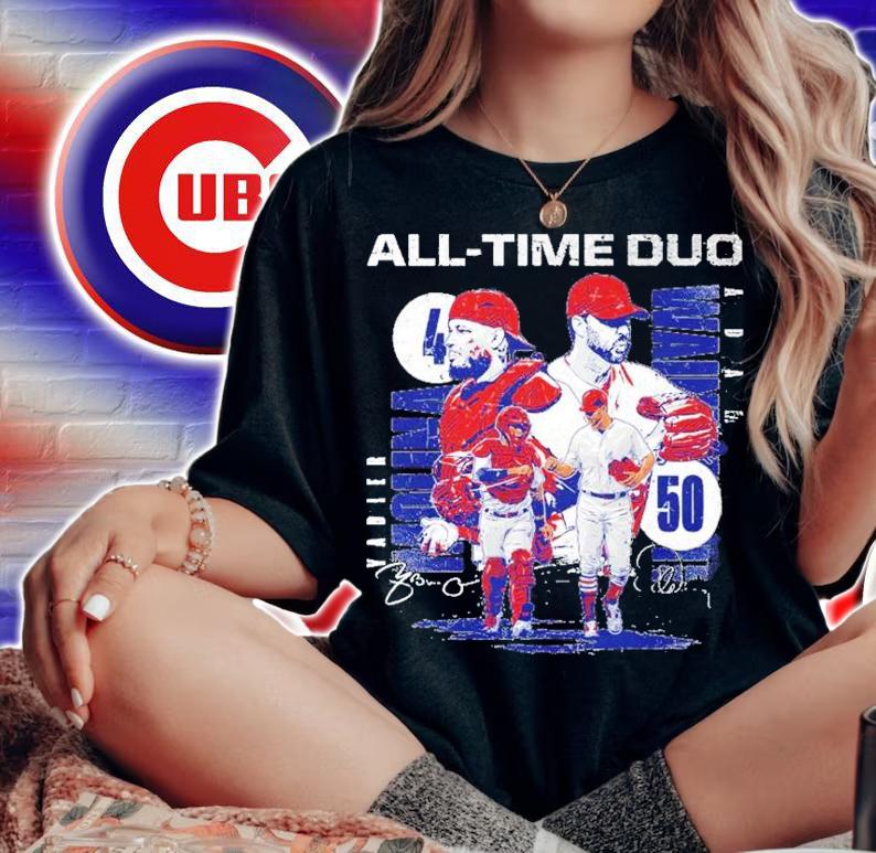 Yadier Molina And Adam Wainwright All-Time Duo Baseball Shirt t-shirt woman shirt