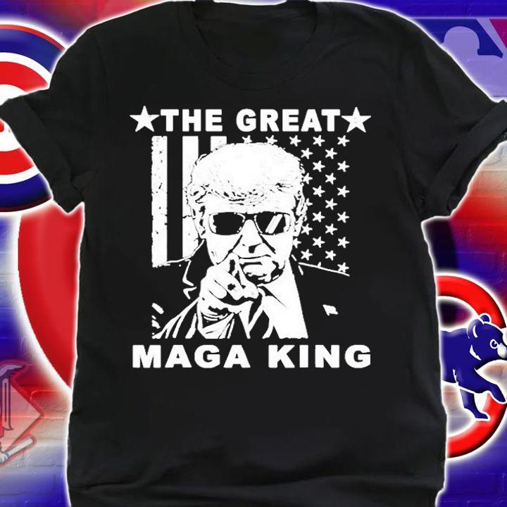Vintage Old The Great Maga King Ultra Maga Patriotic On Back T-Shirt t-shirt shirt