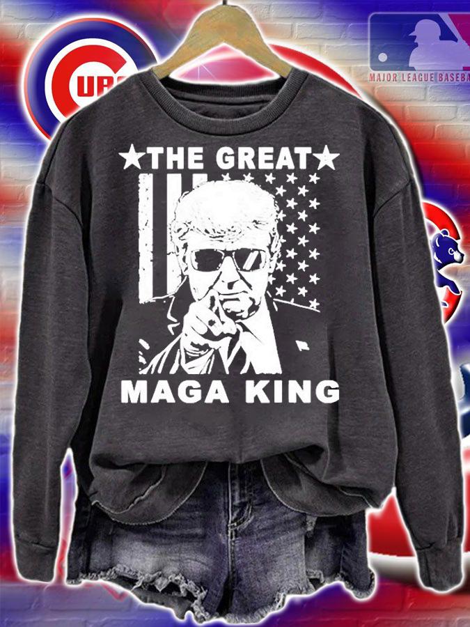 Vintage Old The Great Maga King Ultra Maga Patriotic On Back T-Shirt t-shirt sweatshirt