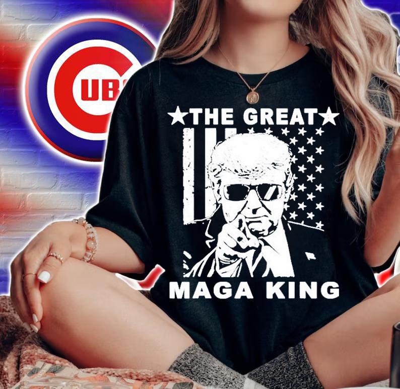 Vintage Old The Great Maga King Ultra Maga Patriotic On Back T-Shirt t-shirt woman shirt