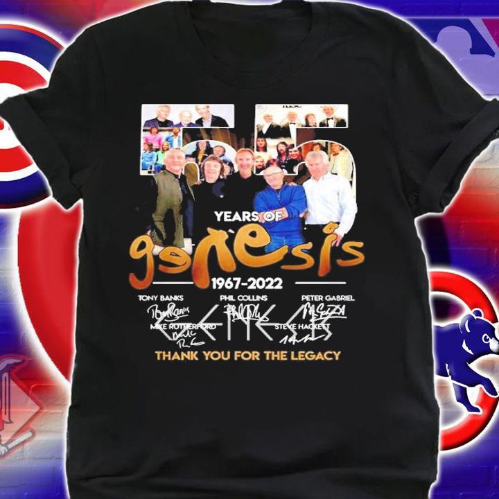 55 Years Of Genesis 1967-2022 Signatures Thank You For The Legacy Shirt t-shirt