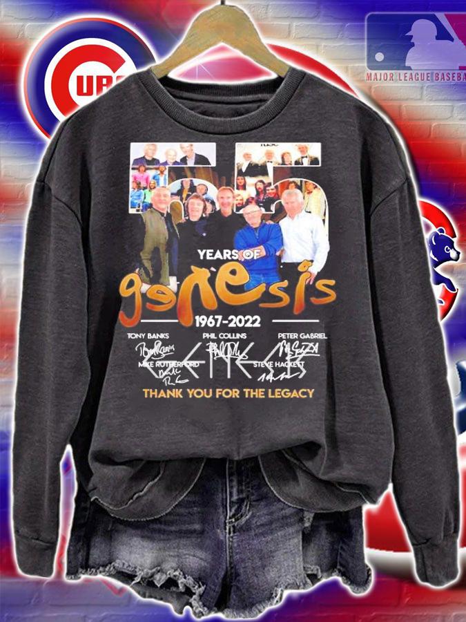 55 Years Of Genesis 1967-2022 Signatures Thank You For The Legacy Shirt t-shirt