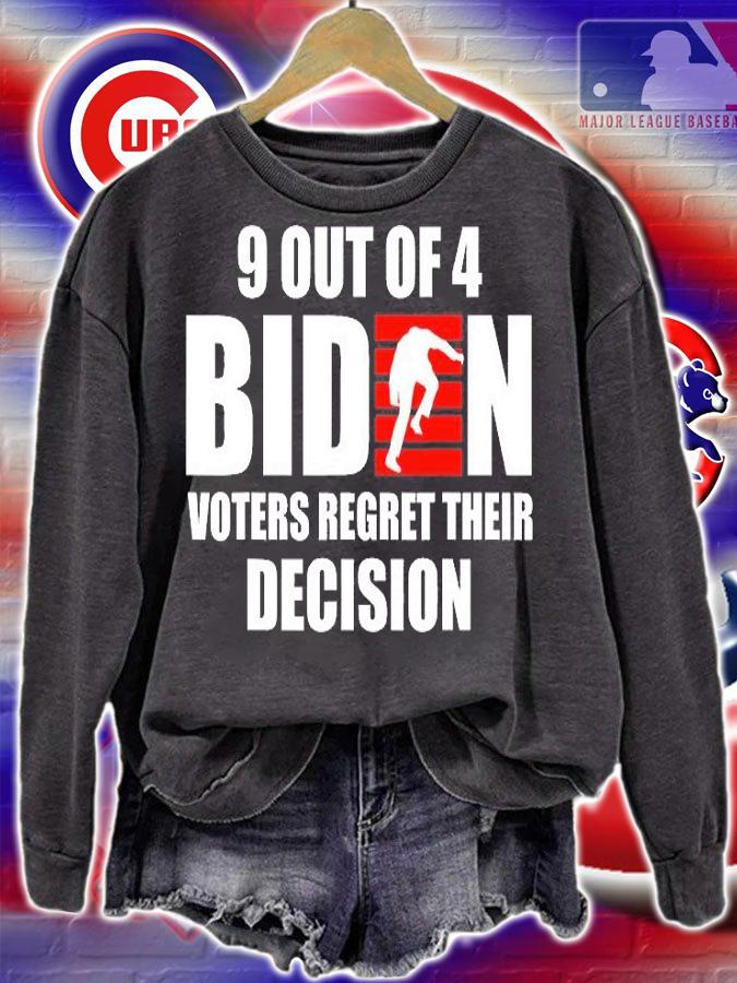 9 Out Of 4 Biden Voter Regret Their Decision Funny Stairs T-Shirt t-shirt
