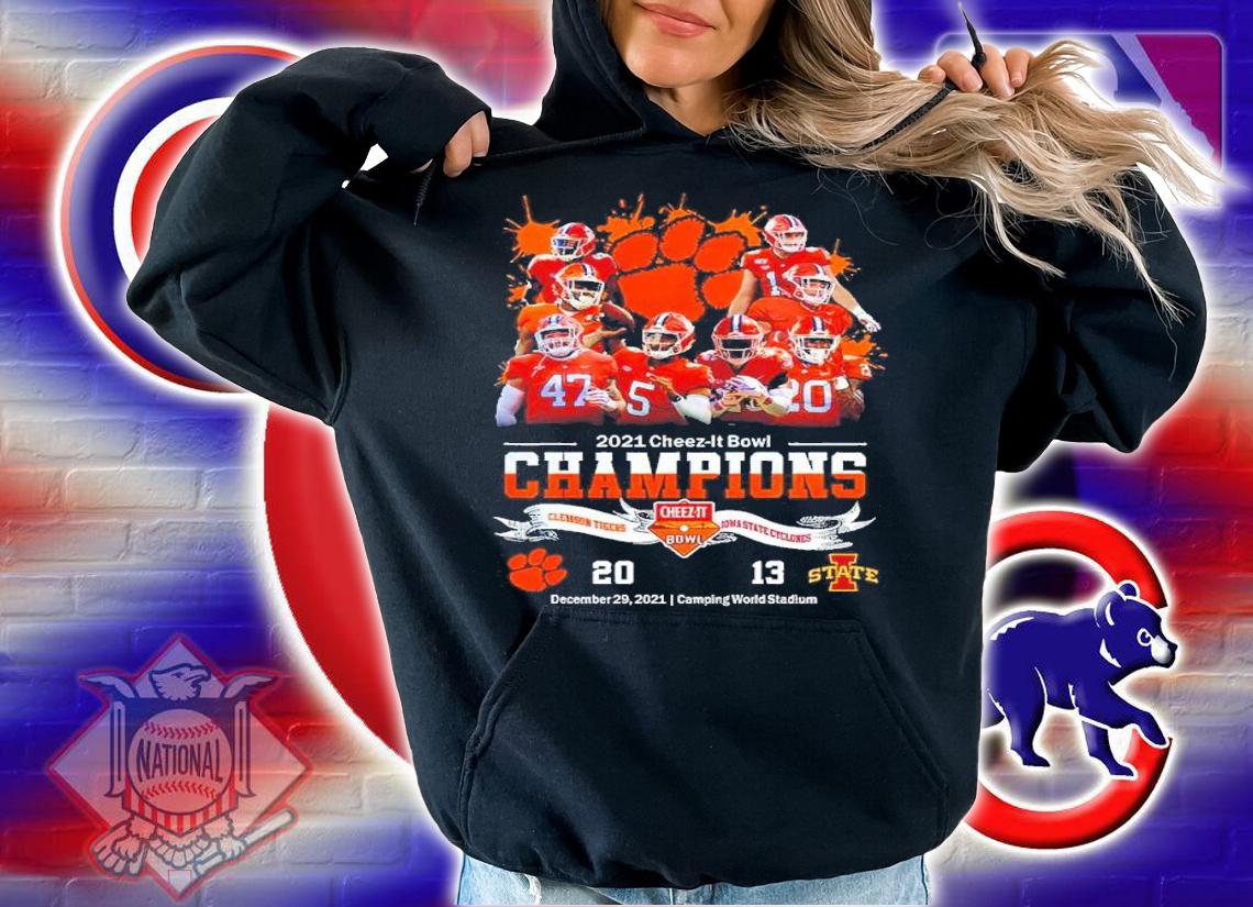2021 Cheez-It Bowl Champions NCAA Football Graphic Clemson Tigers shirt t-shirt hoodie