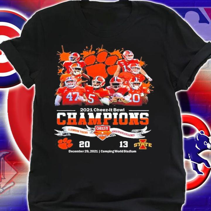 2021 Cheez-It Bowl Champions NCAA Football Graphic Clemson Tigers shirt t-shirt shirt