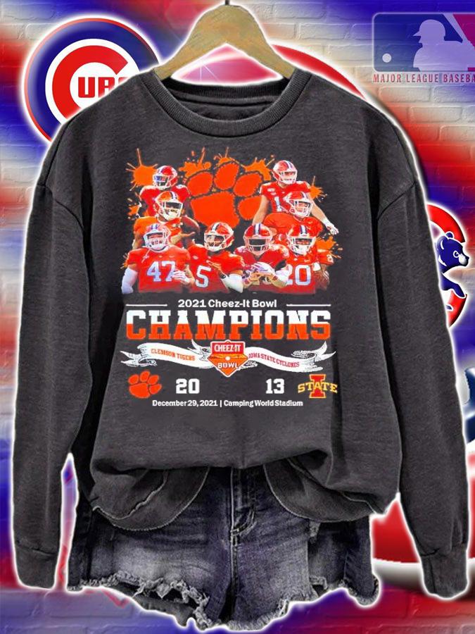2021 Cheez-It Bowl Champions NCAA Football Graphic Clemson Tigers shirt t-shirt sweatshirt