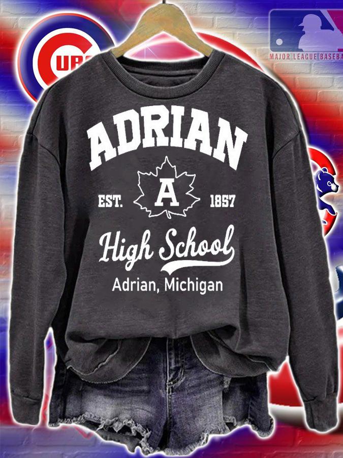 Adrian Est 1857 High School Adrian Michigan T-Shirt t-shirt sweatshirt