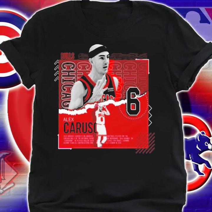 Alex Caruso Basketball Paper Poster Bulls Shirt t-shirt shirt