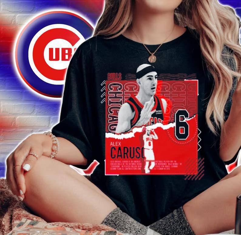 Alex Caruso Basketball Paper Poster Bulls Shirt t-shirt woman shirt
