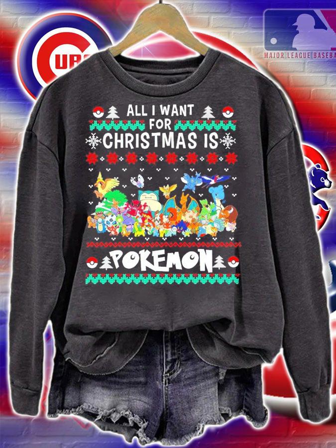 All I Want For Christmas Is Pokemon Ugly Christmas Shirt t-shirt