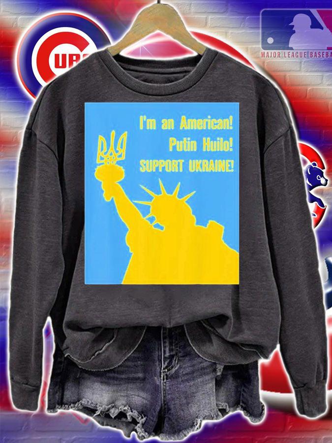 American Stand With Ukraine Support Ukraine Love Ukraine T-Shirt t-shirt sweatshirt