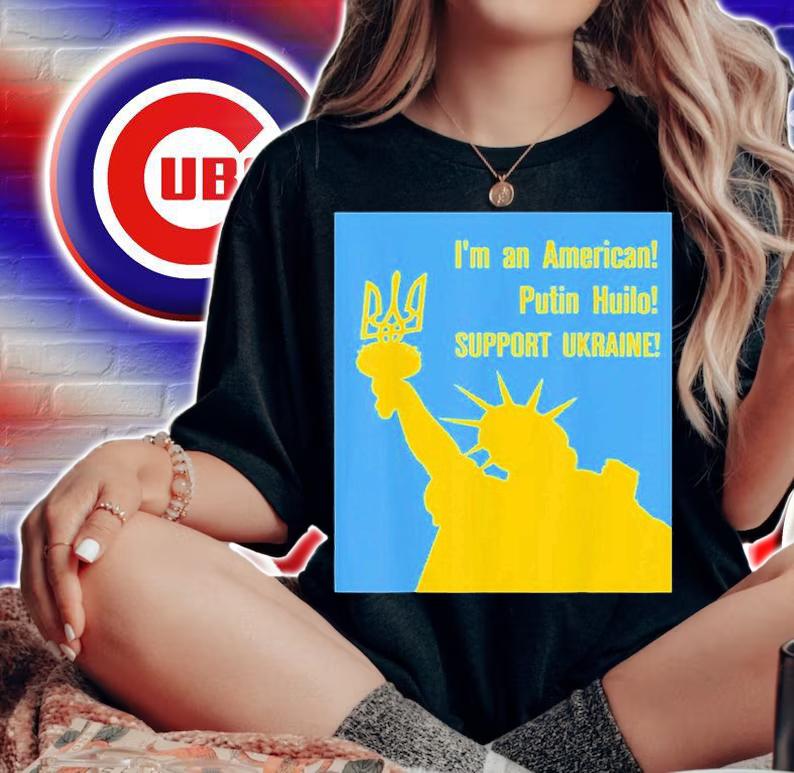 American Stand With Ukraine Support Ukraine Love Ukraine T-Shirt t-shirt woman shirt