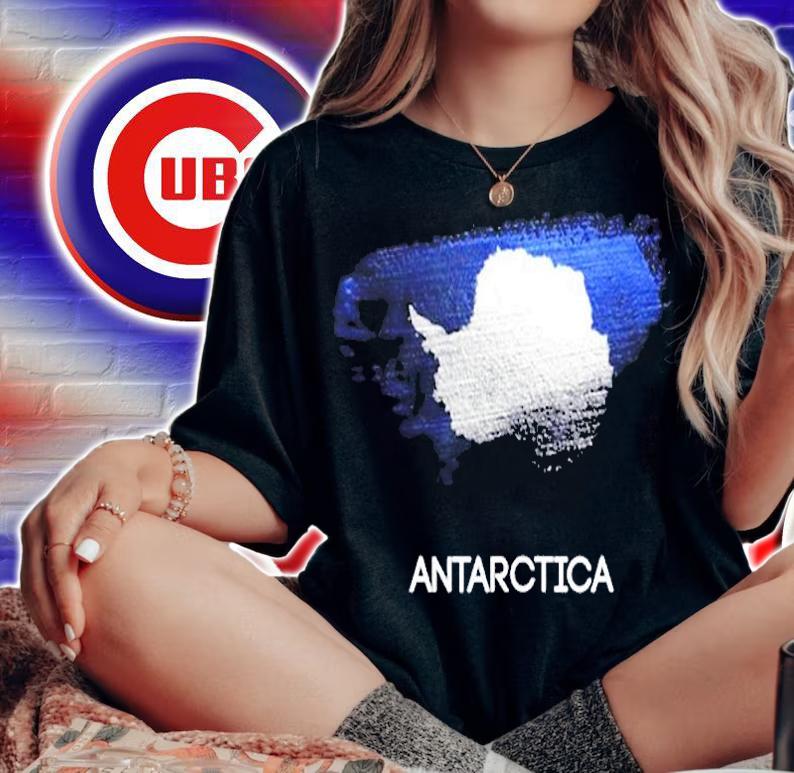 Antarctica Southpole Ice Snow Seventh Continent Flag T-Shirt t-shirt