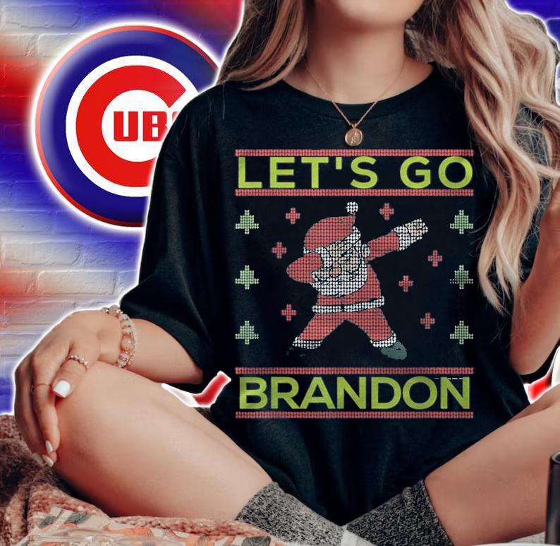 Anti President let's Go Brandon Father Christmas T-Shirt t-shirt woman shirt