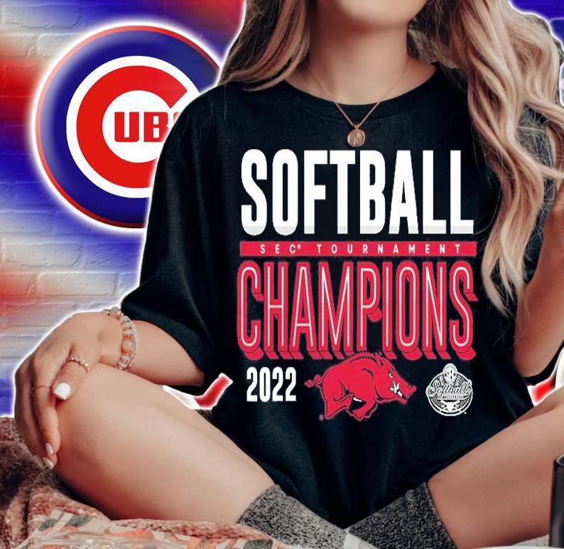 Arkansas Razorbacks Softball Sec Tournament Champions 2022 T-Shirt t-shirt woman shirt