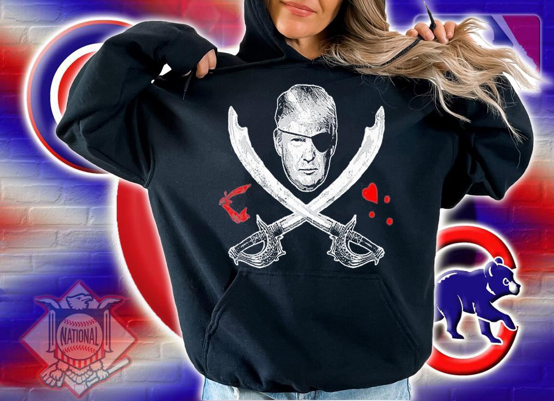 Awesome Dread Pirate Donald Trump Pirate Flag T-Shirt t-shirt