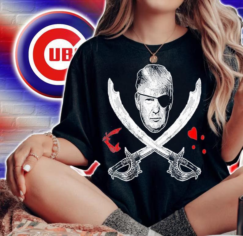 Awesome Dread Pirate Donald Trump Pirate Flag T-Shirt t-shirt