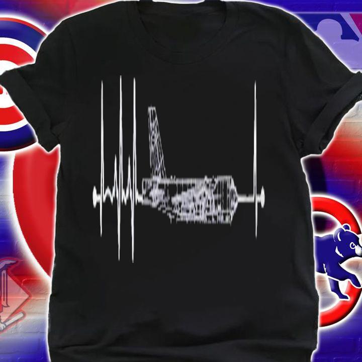 B52 Stratofortress Airplane Pulse Ekg B52 Heartbeat Shirt t-shirt