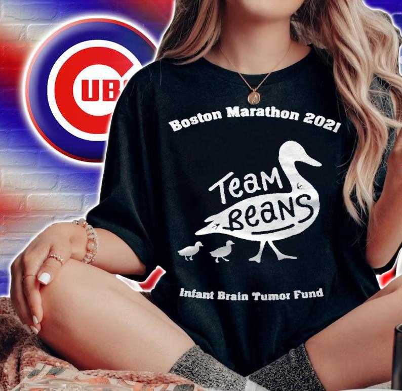 Boston Marathon 2021 Team Beans Infant Brain Tumor Fund T-shirt t-shirt