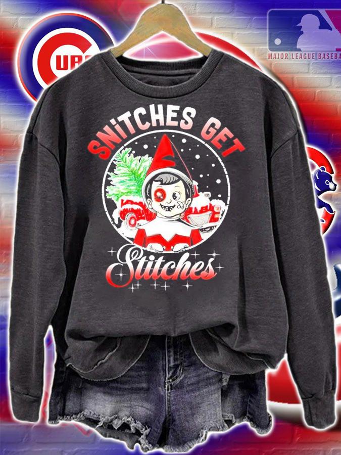 Snitches get stitches Christmas T-shirt t-shirt