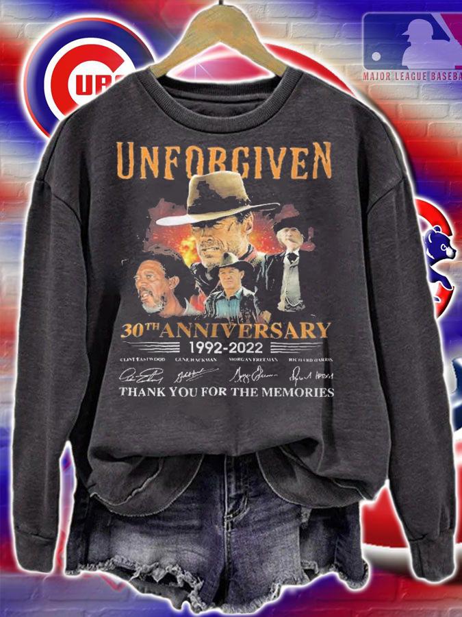 Unforgiven 30th Anniversary 1992-2022 Signatures Thank You For The Memories Shirt t-shirt