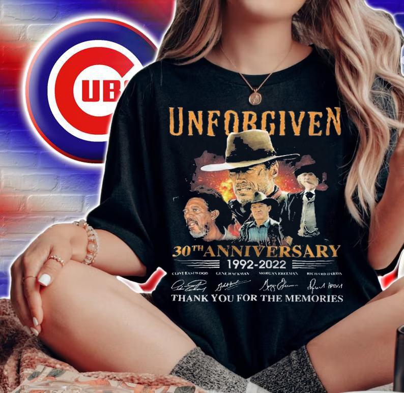 Unforgiven 30th Anniversary 1992-2022 Signatures Thank You For The Memories Shirt t-shirt
