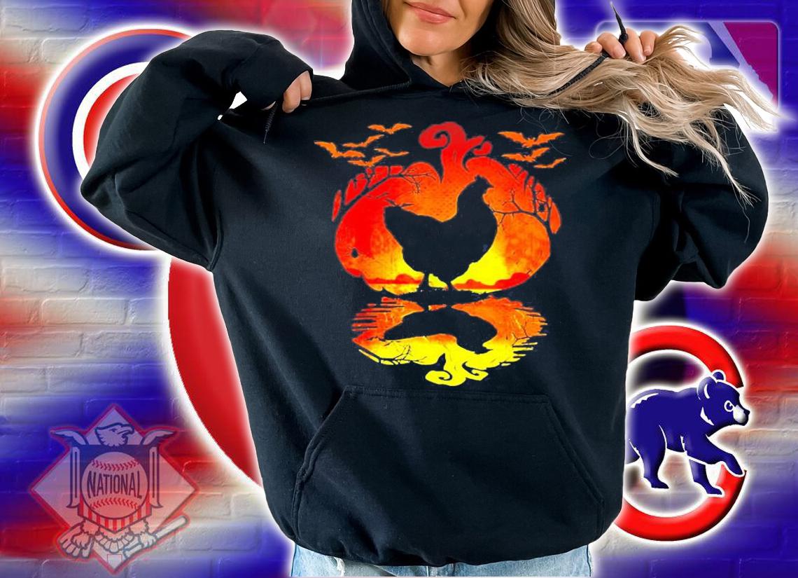 Halloween Chicken Red Moon Pumpkin Halloween Costume Shirt t-shirt hoodie