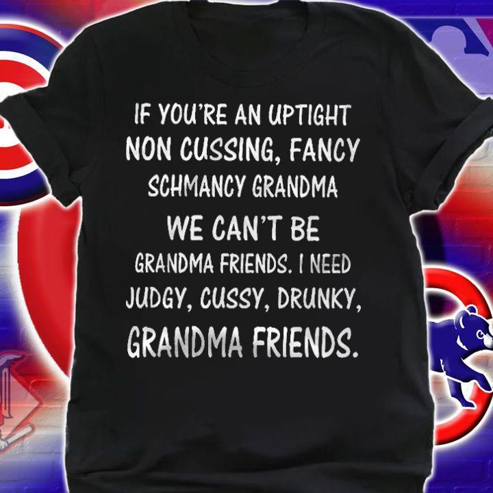 If Youre An Uptight Non Cussing Fancy Schmancy Grandma We Cant Be Grandma Friends Shirt t-shirt