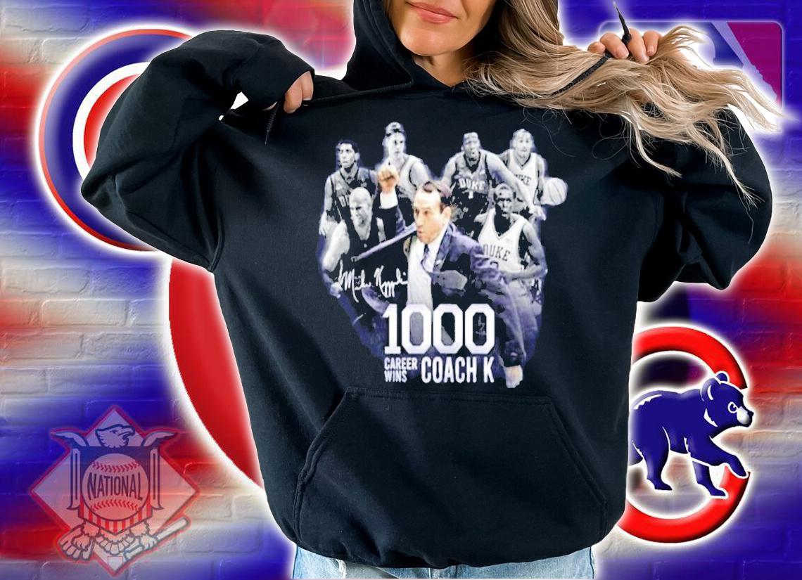 Official Mike Krzyzewski 1000 Career Wins Coach K Signatures Shirt t-shirt hoodie