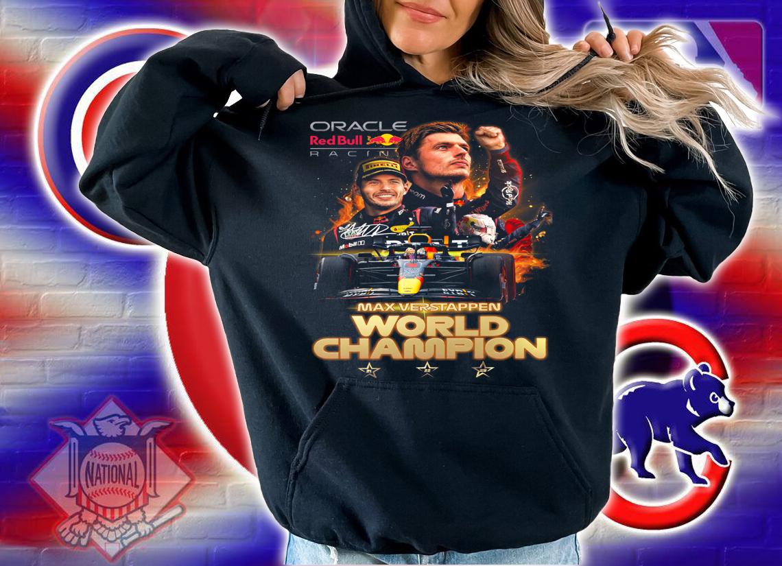 Oracle Red Bull Racing Max Verstappen World Champion t-shirt hoodie