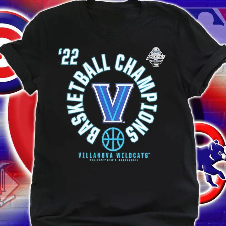 Villanova Wildcats 2022 Big East Men's Basketball Champions T-Shirt t-shirt shirt