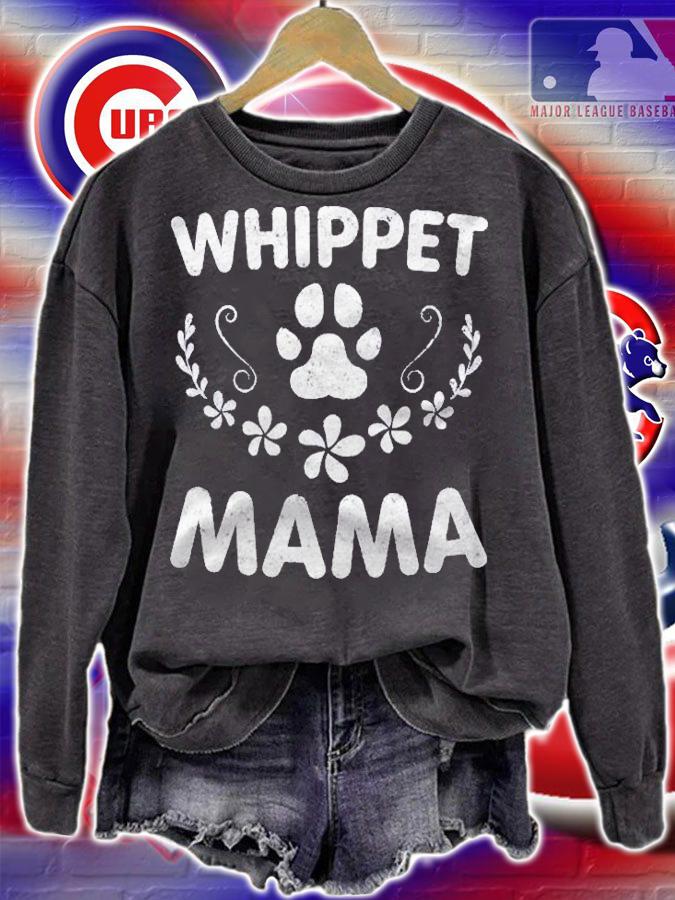 Whippet Mama Shirt Whippet Lover Owner Funny Dog Mom Shirt t-shirt