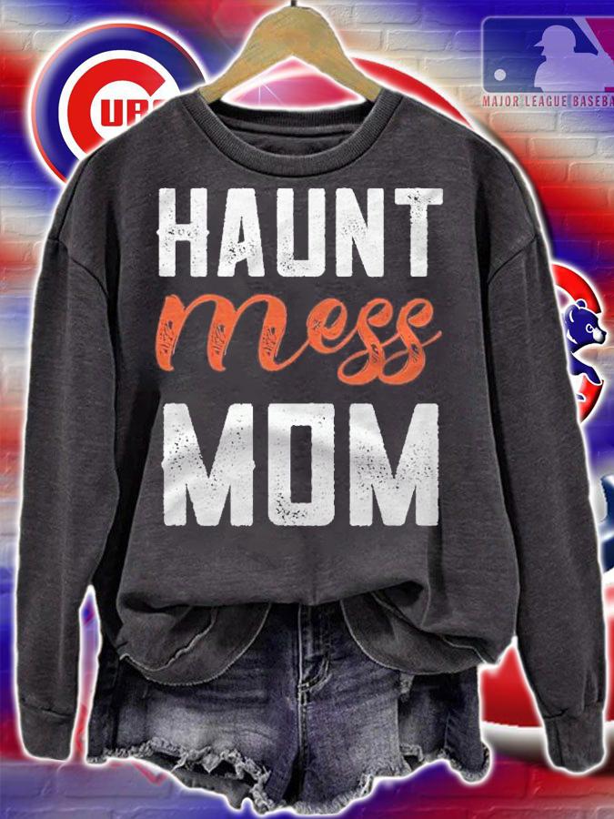 Haunt Mess Mom Costume Funny Halloween Mom Hot Mess Mom Shirt t-shirt sweatshirt