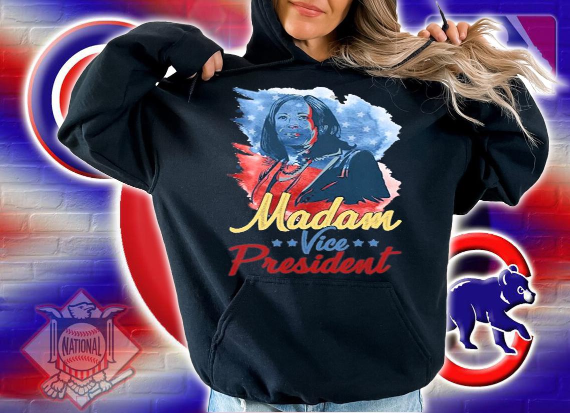 Kamala Harris Madam vice president Vintage USA Flag T-Shirt t-shirt