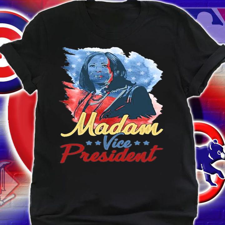 Kamala Harris Madam vice president Vintage USA Flag T-Shirt t-shirt