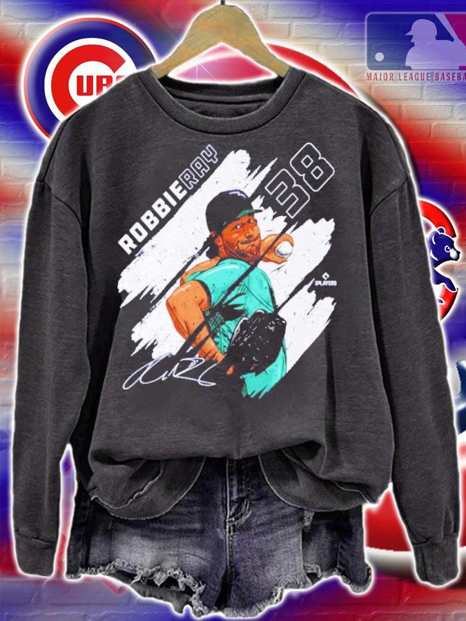 Robbie Ray Seattle Stripes Baseball Signatures Shirt t-shirt sweatshirt