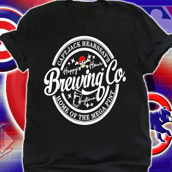 Captain Jack Hearsays Brewing Co Home Of The Mega Pint T-Shirt t-shirt shirt