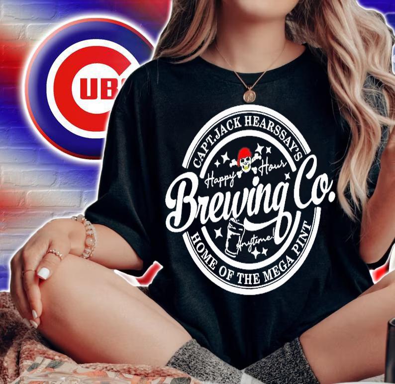 Captain Jack Hearsays Brewing Co Home Of The Mega Pint T-Shirt t-shirt woman shirt