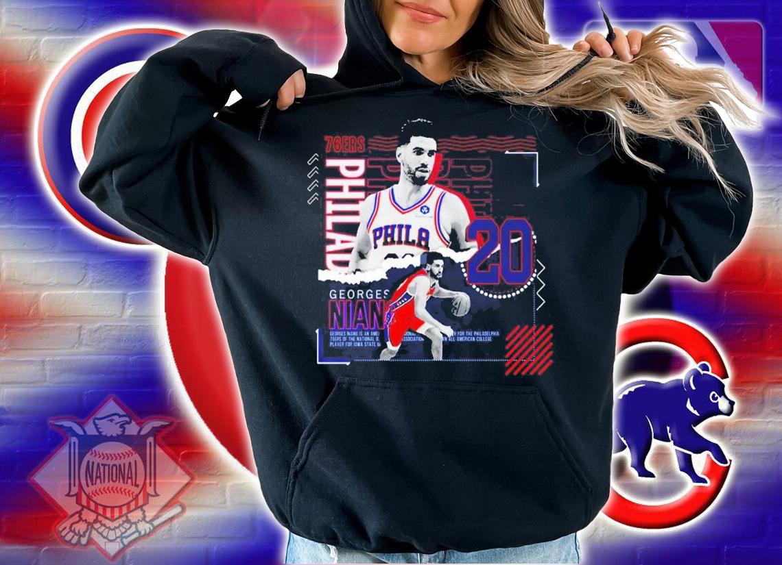 Georges Niang Basketball Paper Poster 76ers shirt t-shirt