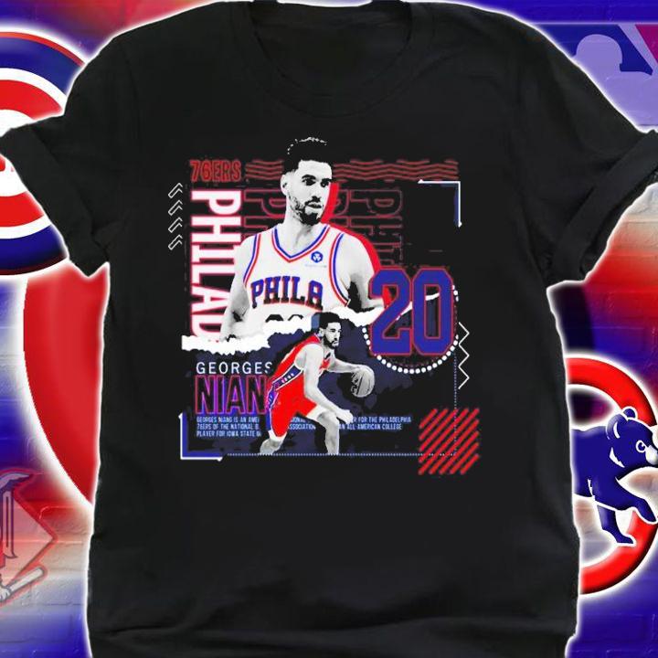 Georges Niang Basketball Paper Poster 76ers shirt t-shirt