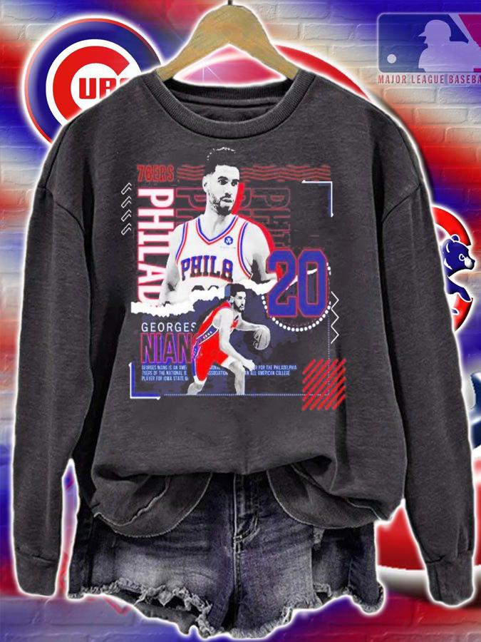 Georges Niang Basketball Paper Poster 76ers shirt t-shirt